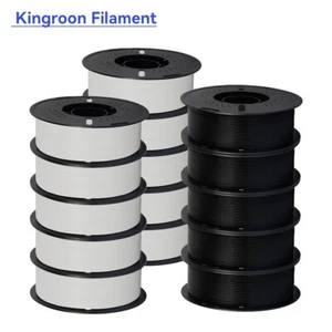 Kingroon Lot 10KG 3D Printer Filament 1.75 mm PLA PETG Matte 1KG Bundles Spools - Picture 1 of 76