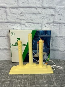 Vintage Noma 3 Light Candolier Christmas Holiday Candle Decor w Box - Picture 1 of 10