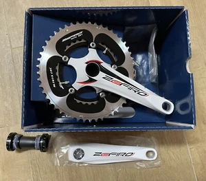 Guarnitura Bici Corsa alluminio Zefiro LS X13 50-34 170-175 bike crankset - Foto 1 di 1