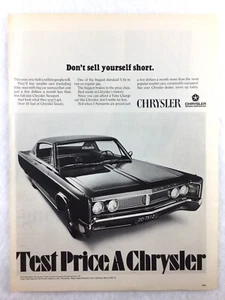 1967 CHRYSLER Vintage PRINT AD - Don’t Sell Yourself Short - art decor car - Picture 1 of 1