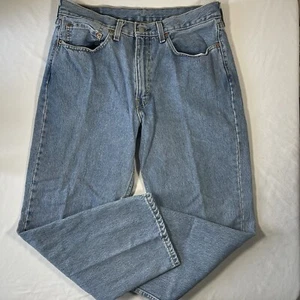 Levis Jeans Men 34x29 Blue 550 Relaxed Fit Tapered Medium Wash - Picture 1 of 13