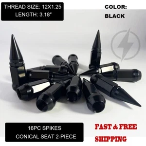 YAMAHA VIKING WOLVERINE YXZ KAWASAKI KRX TEREX SPIKE LUG NUTS 12MM X 1.25 16PC - Bild 1 von 8
