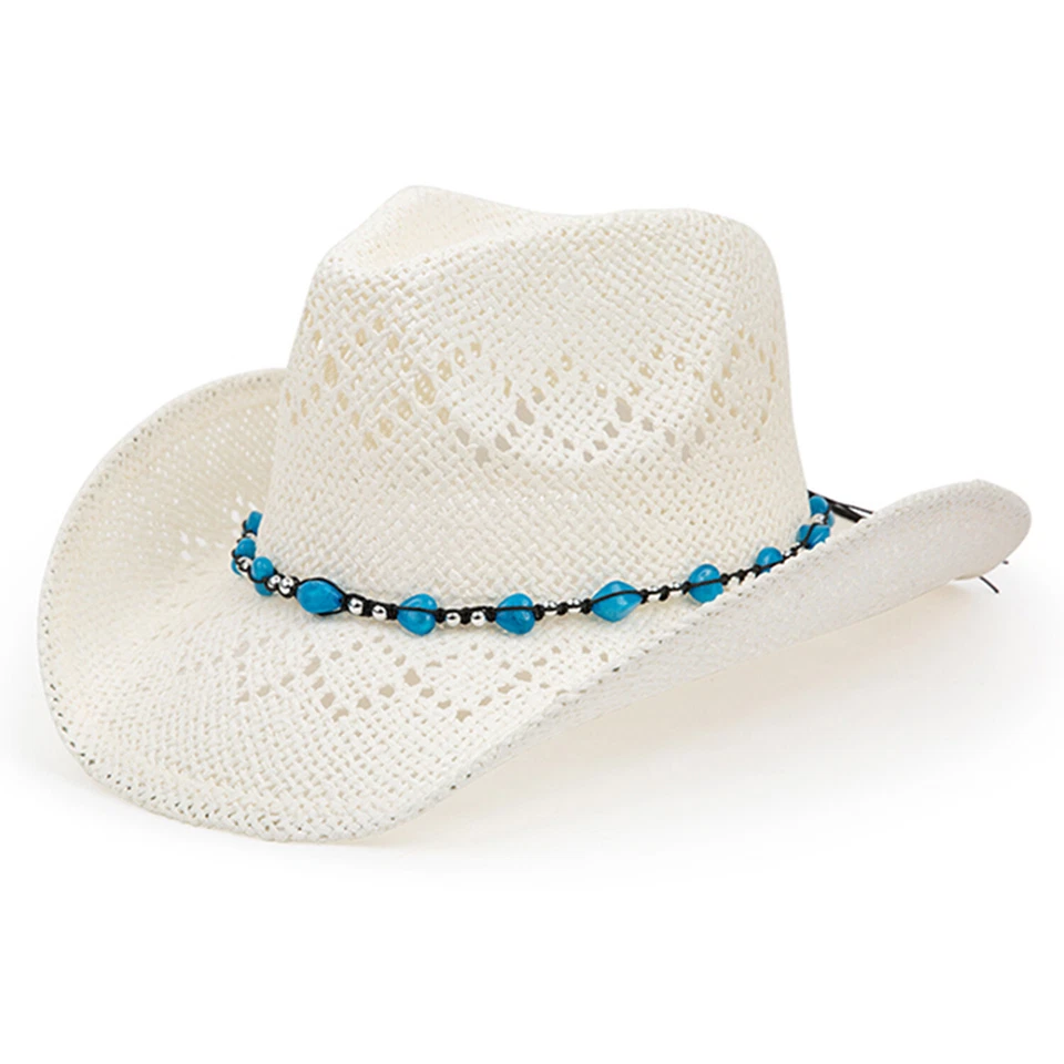 TOVOSO Western Cowgirl Hat, Straw Cowboy Hat for Women with Shapeable Brim - Image 1 of 1