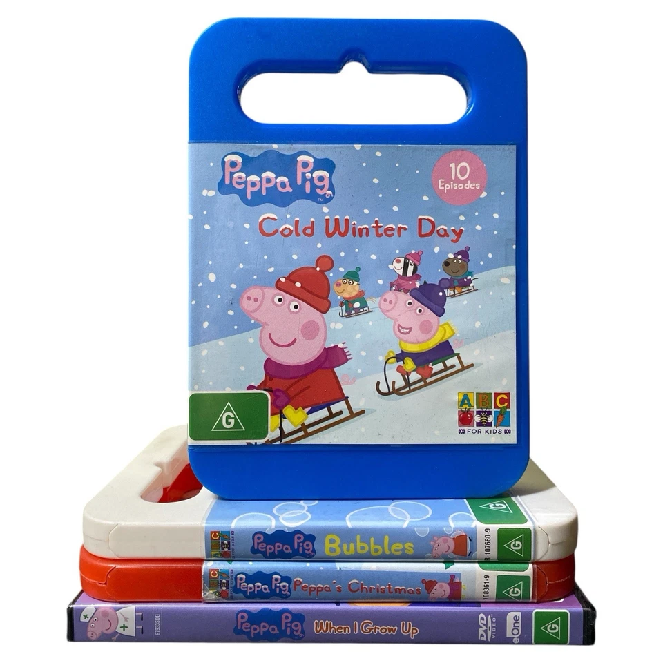 Peppa Pig DVD Set x 4 Children's Family TV Series ABC Kids Region 4 Bundle Lot - image 1 of 4
