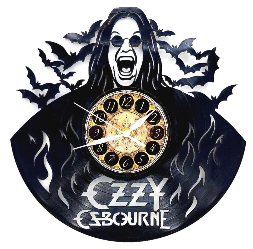 OZZY OSBOURNE | Reloj Disco Vinilo | Regalo Música | ENVÍO GRATUITO Foto 1 de 2
