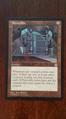 Portcullis Stronghold EX/LP #139 MTG Magic the Gathering Artifact Rare - Image 1 of 4