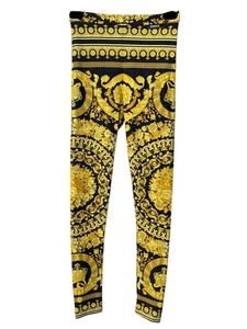 Versace Baroque Leggings Original Women Size 36 IT Made in Italy - Picture 1 of 5