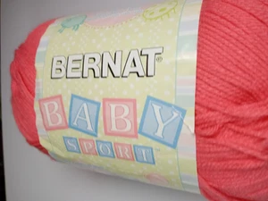 Bernat Baby Sport Yarn-Coral Crocus-1077 Yards-100% Acrylic - Picture 1 of 2