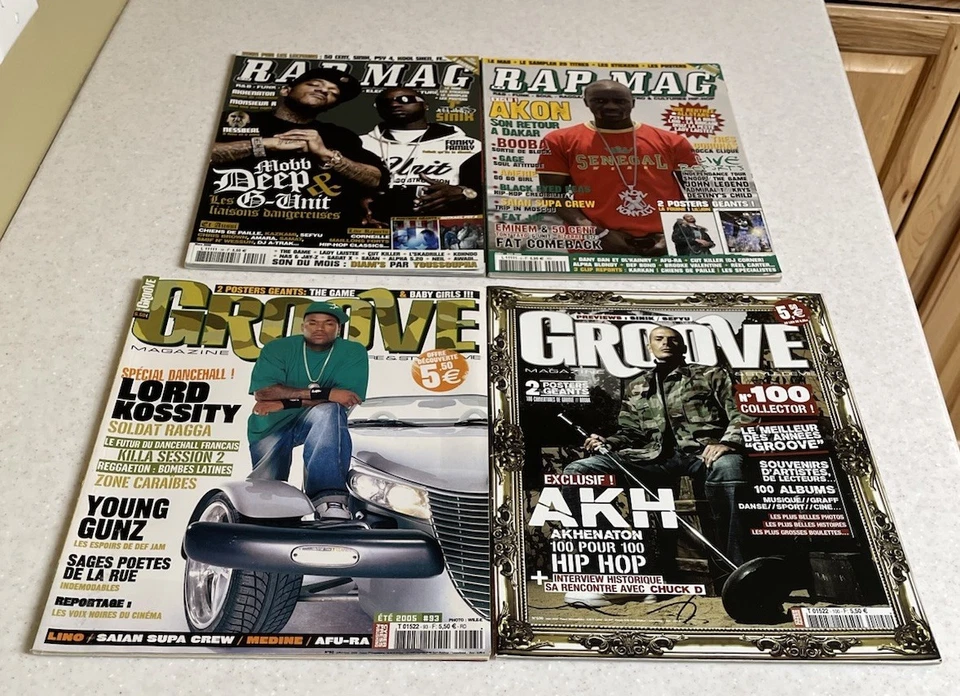 Lot Of 4 Hip Hop Groove And Rap Mag Sinik Lino Akon Akhenaton 50 Cent Amerie +++ - Image 1 of 4