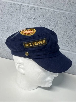 Junk Food Small/ Medium The Beatles Sgt. Pepper Navy Military Style Cap Hat - Image 1 of 4
