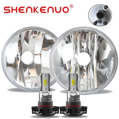 For 2007-2014 GMC Yukon/ Yukon XL Fog Lights Clear Bumper Diving Lamps Assembly - Image 1 of 4