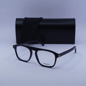 Saint Laurent SL157 001 Shiny Black 52mm Eyeglasses New Authentic - Picture 1 of 7