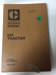 LIBRO DE PIEZAS DE TRACTOR CATERPILLAR 814 90P1-UP SEPTIEMBRE 1970 *ENVÍO GRATUITO&* - Imagen 1 de 3