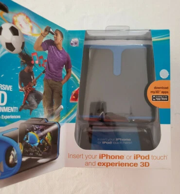 Visor 3D para iPhone y iPod touch Hasbro Negro MY3D Eye Popping 3D Nuevo en Paquete Foto 1 de 4