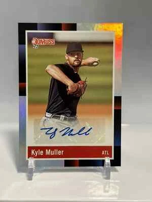 2022 Donruss Retro '88 Signatures Holo #2 Kyle Muller Atlanta Braves - Image 1 of 2