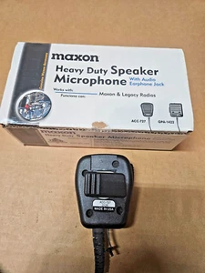 Maxon ACC-727 Wytrzymały mikrofon głośnikowy - z gniazdem słuchawkowym - NOWY Made in USA - Zdjęcie 1 z 4