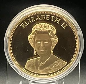 2017 Elisabetta II FOGLIA D'ACERO 1979 com. stratificato oro Moneta Collezione Mondo COA - Foto 1 di 4