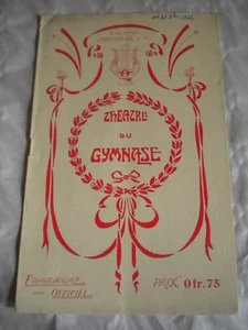 Vintage Programme Theatre du Gymnase Marseille May 1922 L'Autoritaire - Picture 1 of 5