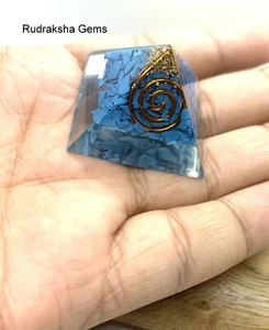 Turquesa Cristal Orgonica Pirámide Reiki Energía Charged Potente Generador - Picture 1 of 3