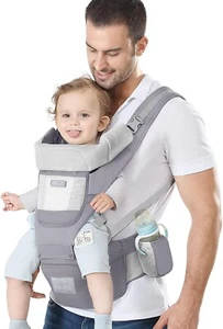 Baby Flip Carrier Ergonomic Convertible Face-In and Face-Out Front Back - Picture 1 of 8