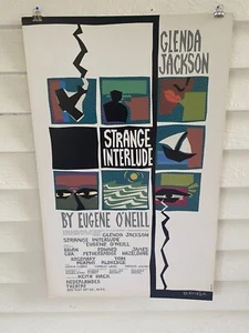 Strange Interlude Theater Broadway Window Card Poster 14" x 22" Eugene O'Neill - Picture 1 of 7