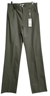Pantalones informales dolce & gabbana italianos para hombre chinos rectos de algodón verdes IT 50 Foto 1 de 4