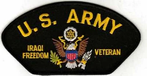 Army Operation Iraqi Freedom Veteran HMC Black Hat Patch - Picture 1 of 1