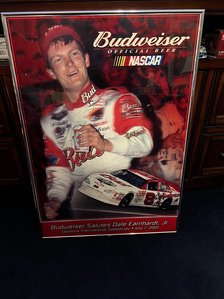 Póster enmarcado Dale Earnhardt JR Daytona Motor Speedway julio 2001. Foto 1 de 1