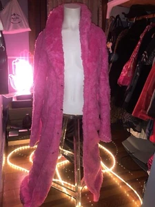 Vintage 90s iGirl Pink Faux Fur Coat - Picture 1 of 5