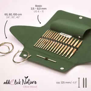 Addi Click Nature Olivenholz-Stricknadel-Set 570-2 - Bild 1 von 3