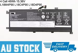 46Wh Genuine Battery Compatible Lenovo L18C4P90 SB10T83176 L18D4P90 SB10T83119 - Picture 1 of 6