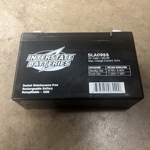 Batería de plomo ácido 6V 10A / 20 HR de Interstate - SLA0955 - Imagen 1 de 3
