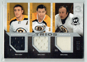 07-08 UD The Cup Trios  Phil Esposito-J Bucyk-Gerry Cheevers  /15  Jerseys  HOF