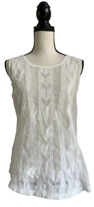 Element "Live- Learn-Grow" Sheer Cut Out Tank Top Sz M Cotton Blend - Picture 1 of 11
