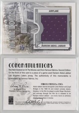 2010 Famous Fabrics Second Edition At the Movies /3 Kareem Abdul-Jabbar HOF