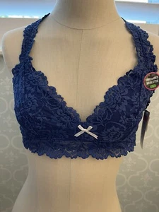 Betty Jade Intim Größe L Spitzen Bralette BH Indigo Sexy Neu mit Etikett kostenloser Versand - Bild 1 von 4