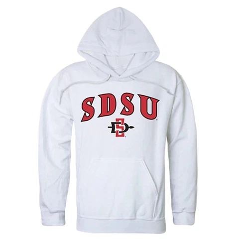 SDSU San Diego State University Aztecs Campus Hoodie Sweatshirt White - Small Cover