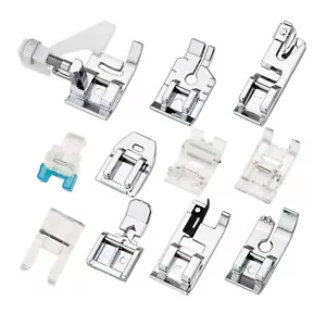 11Pcs Machine Foot Domestic Sewing Machine Foot Feet Snap On For Brother Singer - Picture 1 of 13