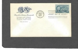 #933 5c FRANKLIN ROOSEVELT FDC WASHINGTON,DC JAN 30-1946 HOUSE OF FARNAM CACHET - Picture 1 of 1