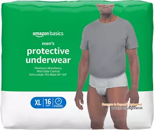 Inkontinenzunterwäsche für Herren, maximale Saugfähigkeit, X-Large, 16 Stück (1er Pack) - Bild 1 von 12