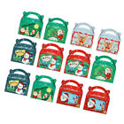 12 Pcs Christmas Favors Boxes Xmas Candy Containers Eve Gift