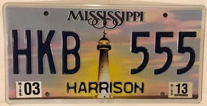 TRIPLE DIGIT 5 license plate HKB 555 repeating number Lighthouse 2013 - Picture 1 of 12