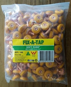 100 Piece Tap Washer Kit Delaware Soft Turn Domed Jumper Valves - Picture 1 of 4