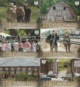 Topps 2018 Walking Dead Road To Alexandria 10 Factions Insert Card Set F-1 F-10 - Picture 1 of 2