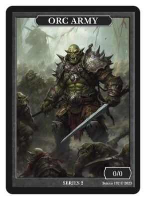 Orc Army Token  Givememana Tokens Series 2 Magic the Gathering MTG - Image 1 of 2