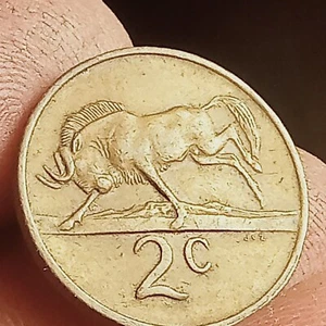 1969 2 CENTS SOUTH AFRICA RARE FOR COLLECTOR - Picture 1 of 5