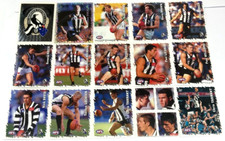 2000 SELECT AFL COLLECTABLE STICKERS FULL BASE TEAM SET-COLLINGWOOD(15)