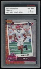 TANK DELL 2023 PANINI INSTANT DRAFT NIGHT 1ST GRADED 10 ROOKIE CARD RC TEXANS