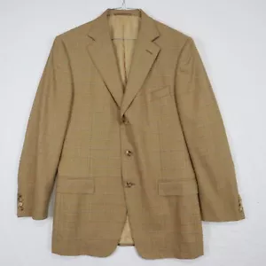 Ermenegildo Zegna Blazer Mens 50R 15 Milmil 15 3-Button Sport Coat Suit Jacket - Picture 1 of 7