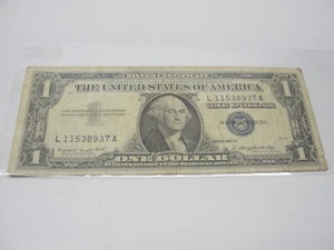 1957A BLUE LABEL ONE DOLLAR SILVER CERTIFICATE Z1903 - Picture 1 of 3